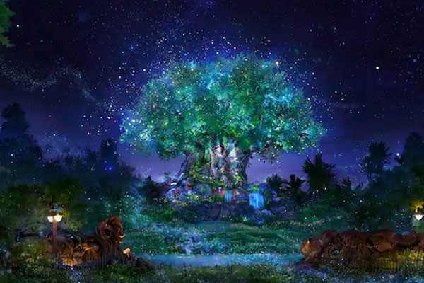 Tree of Life in Animal Kingdom, digital artist rendering 50th Anniversary Celebrations at the Walt Disney World Resort